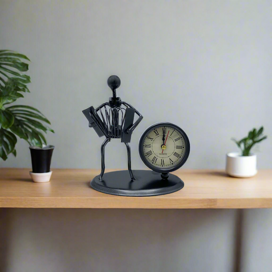 Musician Clock Figure