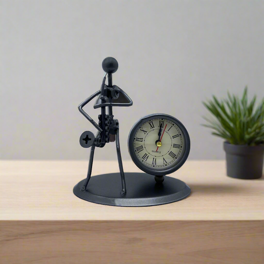 Musician Clock Figure