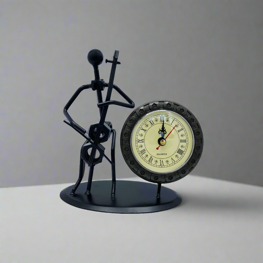 Musician Clock Figure