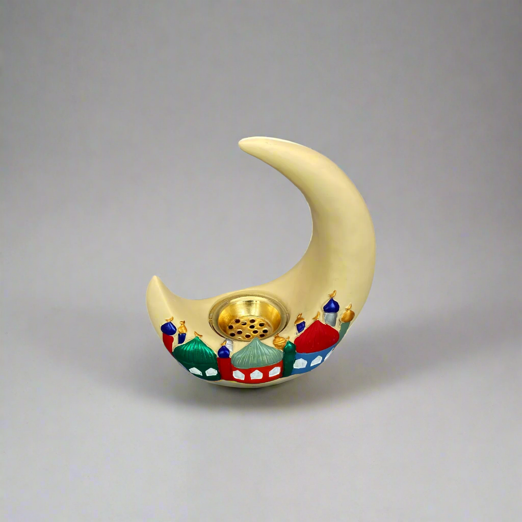 Ramadan Ceramic Crescent Censer