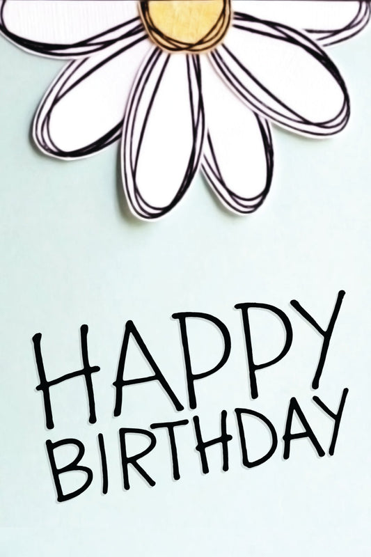 Happy Birthday greeting card.