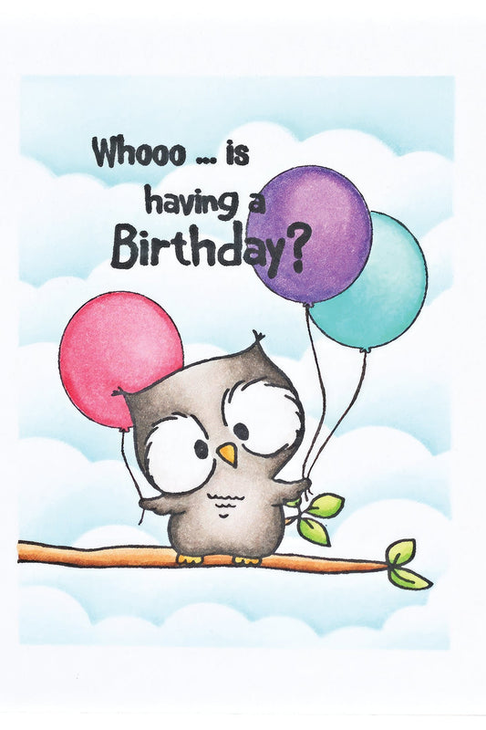 Owl Birthday greeting card