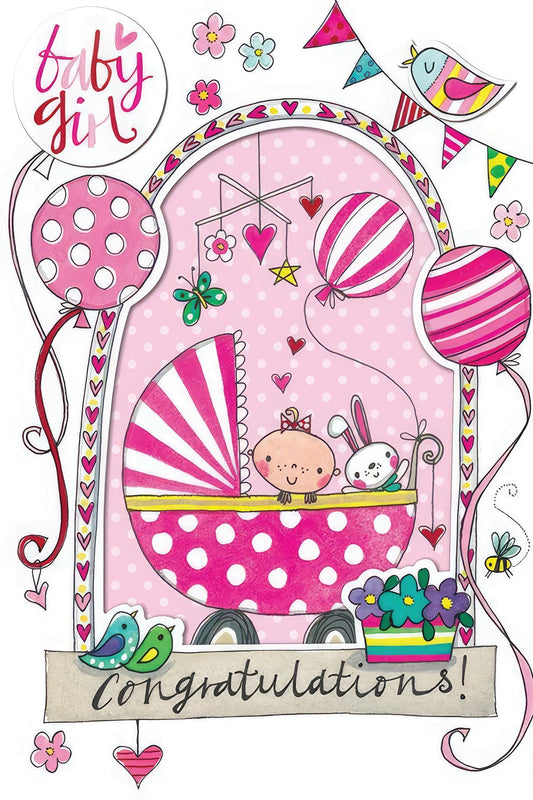 Baby Girl greeting card