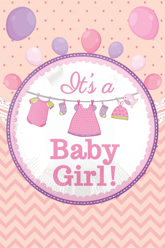 It's a baby girl greeting card