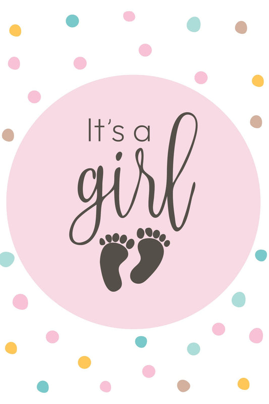 It's a girl greeting card