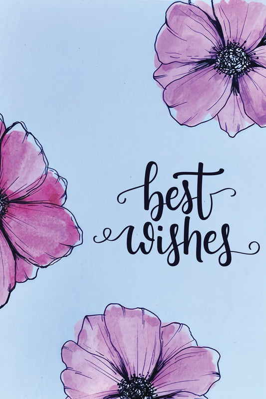 Best wishes greeting card