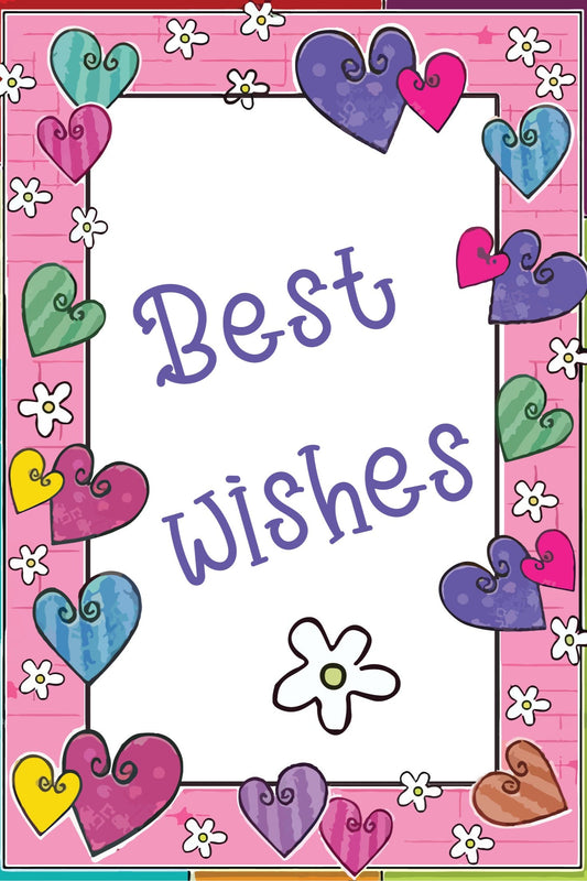 Best wishes greeting card