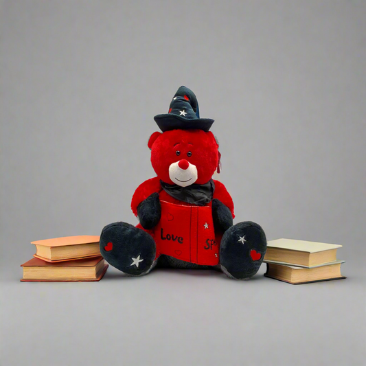 Wizard Teddy with love spell book -45 CM