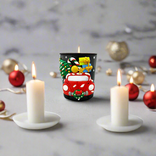 Christmas Santa Candle (Cozy Coconut)